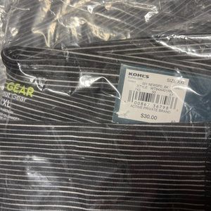 Tek Gear Capris - NWT. Black & white stripes. 2 pairs for the price of 1!!